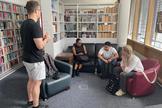 Internationale Studenten im Austausch