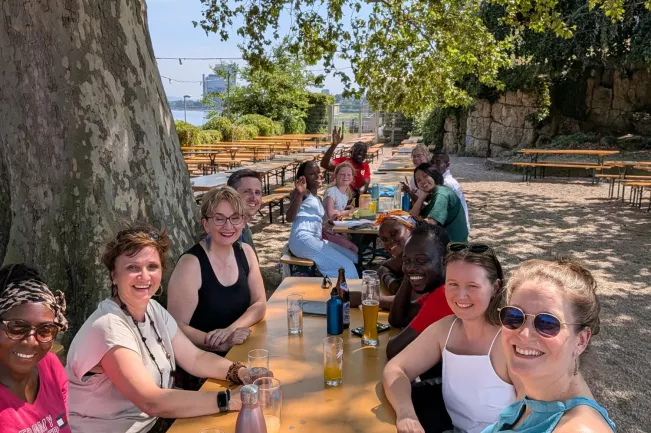 Besuch im Biergarten