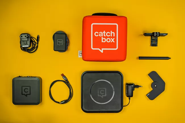 Equipment Hybride Lehre- Catchbox und 180° Kamera (DE)