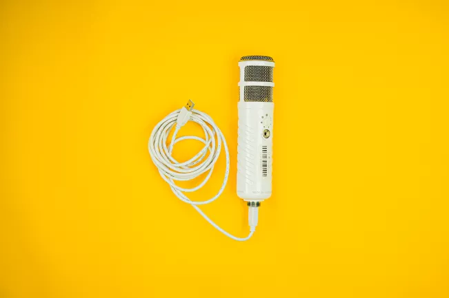 Podcast-Mikrofon (DE) Foto: Tim Trampert