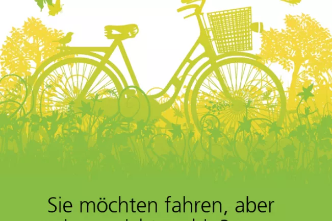  Stock vector of 'fahrrad, pollenflug, rasen' Colourbox #10624762 (DE)