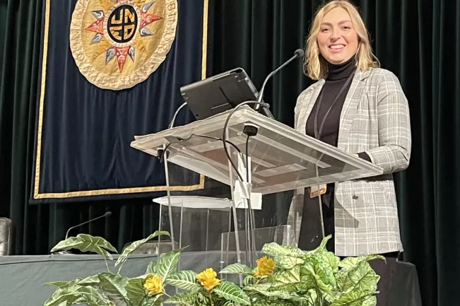 Alexandra Reher auf dem WEEF Forum in Madrid 2021 (DE)