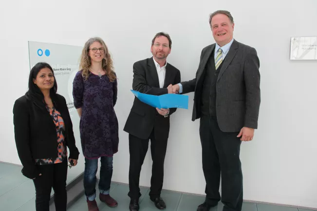 Axel Weber, Reiner Clement, Karin Hummel und Humaira Daniel (DE)