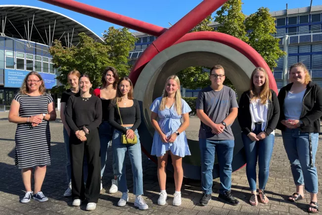 Gruppenfoto der neuen Auszubildenden im August 2022.