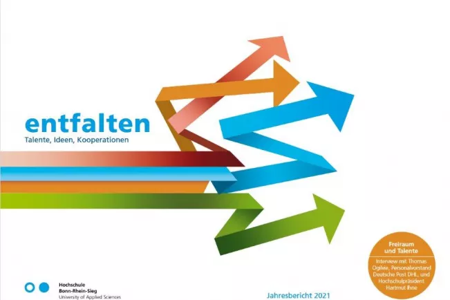 Screenshot Titelbild H-BRS-Jahresbericht 2021