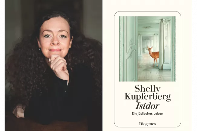 Shelly Kupferberg und Cover des Buches Isidor