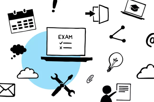 Header E-Assessment Icons