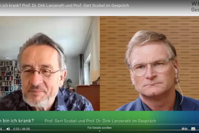 Wann bin ich krank? Prof. Dr. Dirk Lanzerath und Prof. Gert Scobel im Gespräch