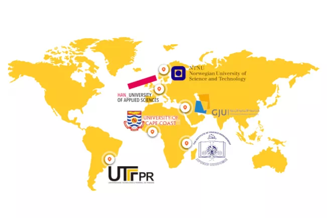 Weltkarte HAW.International