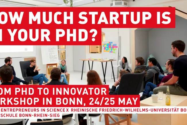 Workshop Banner From PhD to innovator