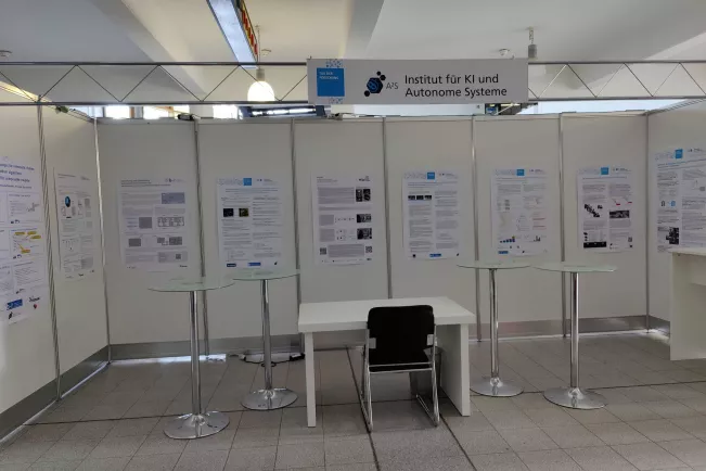 A2S Tag der Forschung 2023 stand setup with all posters
