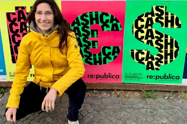 Dr. Susann Kabisch (ZEV) auf der re:publica in Berlin