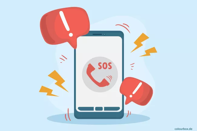 Grafik SOS Ersti-Hilfe-Hotline Studienberatung 56899792 Colourbox 