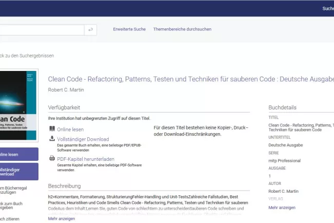 Ebook Central Screenshot