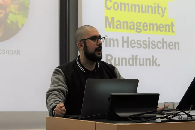 Sohiel Partoshoar Ringvorlesung Die Medienmacher:innen WiSe 23/24