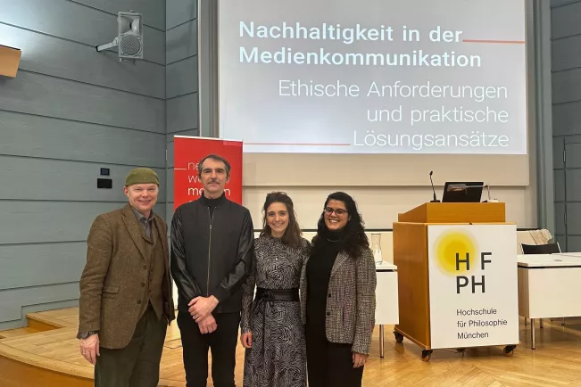 Prof. Dr. Hektor Haarkötter bei der Tagung der Fachgruppe Medienethik