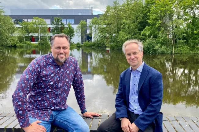 Dekanat FB05 Richard Jäger und Johannes Steinhaus