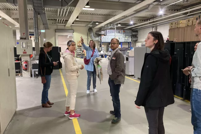 Campusführung in Rheinbach beim Nachhaltigkeitstreffen. Foto: Christiane Flüter-Hoffmann