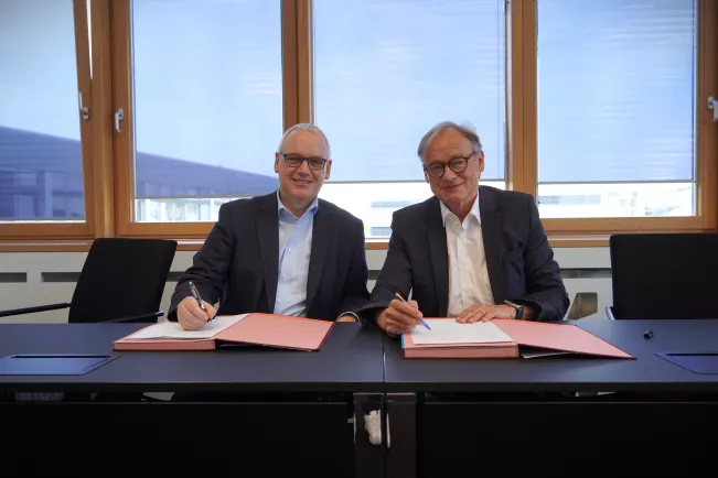 Kooperationsvertrag DGUV mit Hochschule Besuch Dr. Hussy September 2024