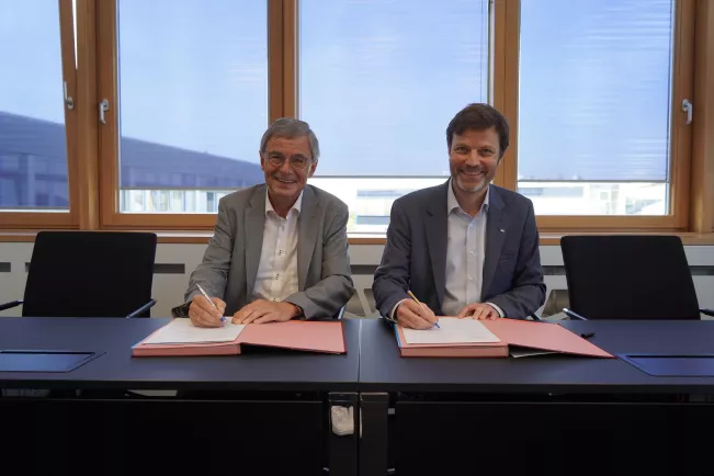 Kooperationsvertrag DGUV mit Hochschule Besuch Dr. Hussy September 2024