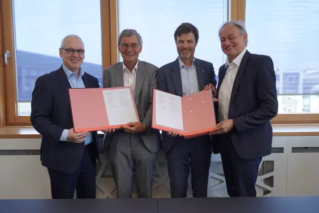 Kooperationsvertrag DGUV mit Hochschule Besuch Dr. Hussy September 2024