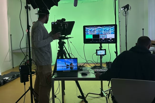 b future Festival 24_ Studioaufbau_Foto Alexander Buss