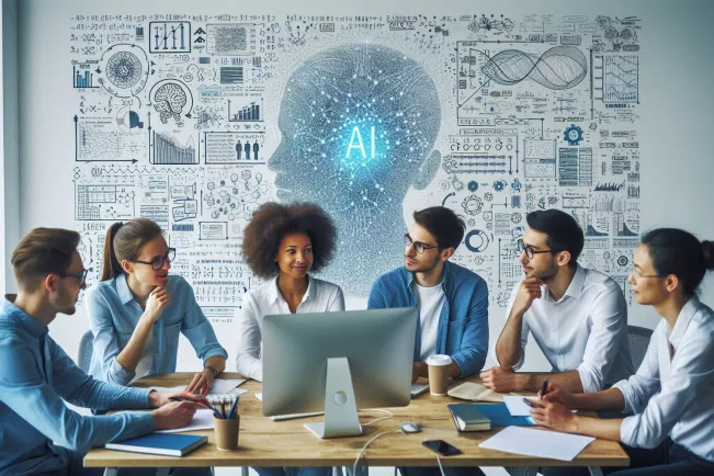 Workshopreihe 2025 KI Wrap Themenbild KI generiert