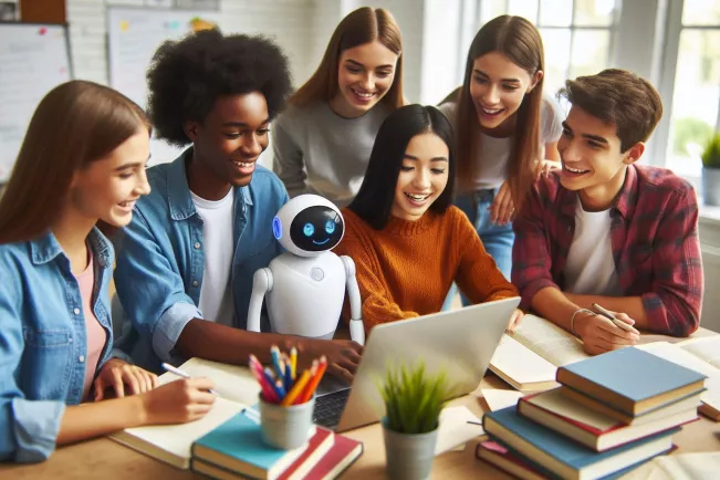 KI-Bild wissenschaftliches Arbeiten