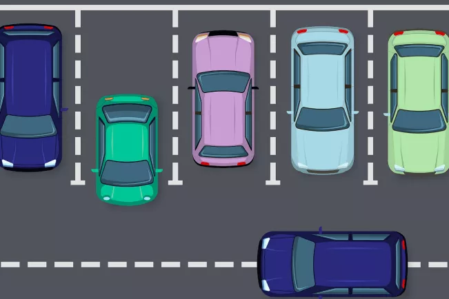 Grafik parkende Autos