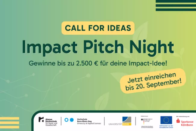 Call for Ideas: Impact Pitch Night Banner