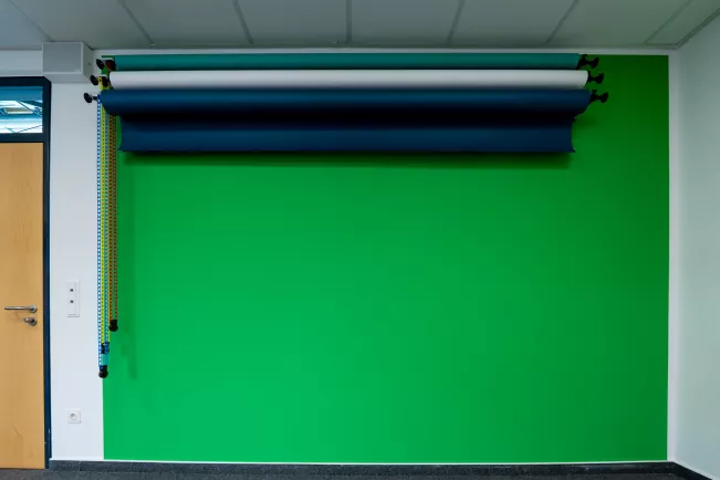 Medienwerkstatt A147 Greenscreen 2025 Foto: Tim Trampert