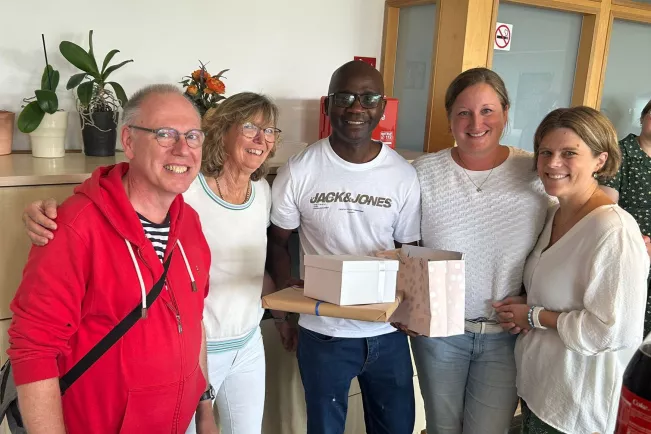 Prof.Masuaso Chirwa with former deans and current head of the departments