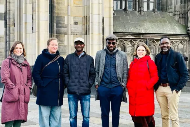 Image 1.1 Inken Barjenbruch, Prof. Dr. Simona Helmsmüller, Dr. Masauso Chirwa, Brian Mathebula, Prof. Dr. Kerstin Rosenow-Williams, Allex Medson Mello Semba