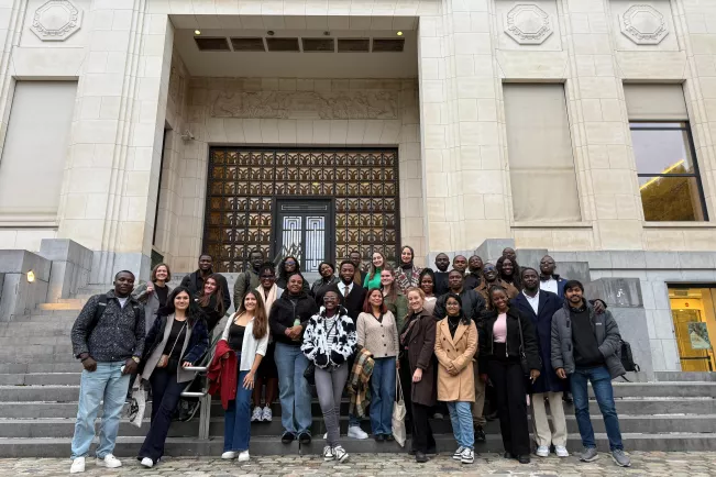 MSc Social Protection students at  EU headquarters