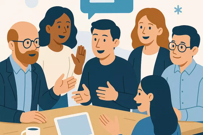 Kollegialer Austausch