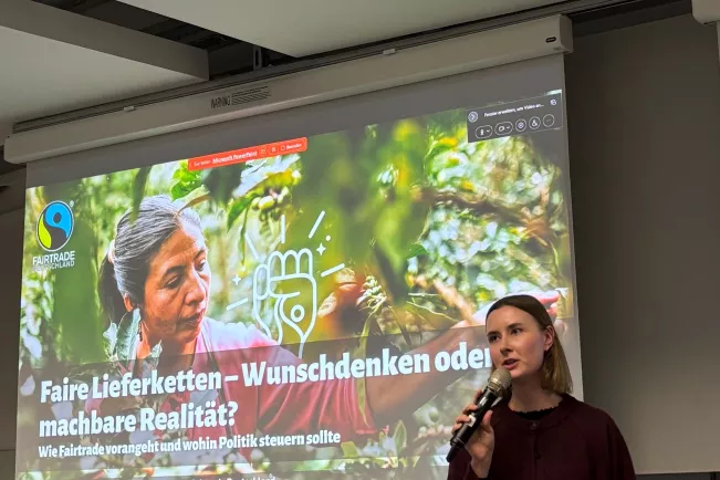 Lara Hutt Fairtrade Vortrag Zwischenrufe zur Sozialpolitik 2026 Foto H-BRS