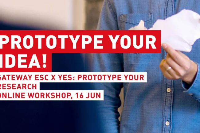 Banner YES Online Workshop Prototype your Idea 16. Juni 2026