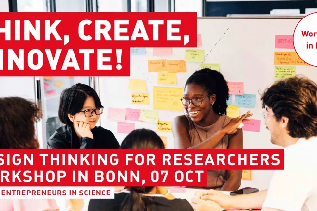 Banner YES Workshop Design Thinking for Researchers 07. Oktober 2026