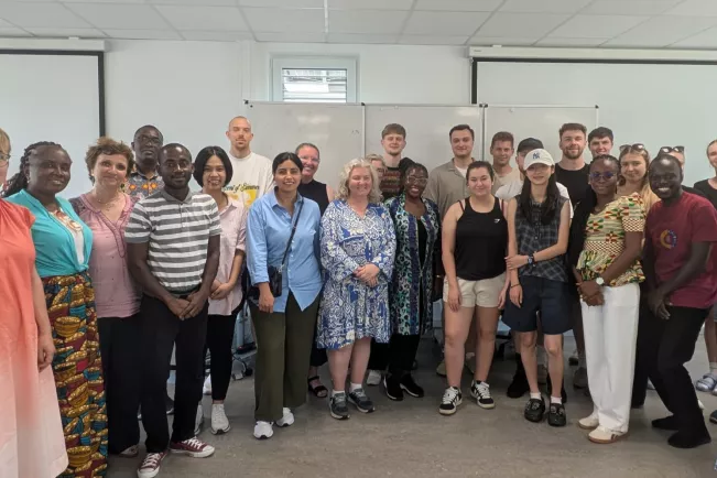 Visitors from Ghana Kosovo Jordan and Vietnam joined the Global Culuture and Management class