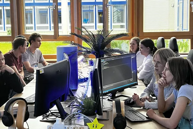 Studierende im Game Studio