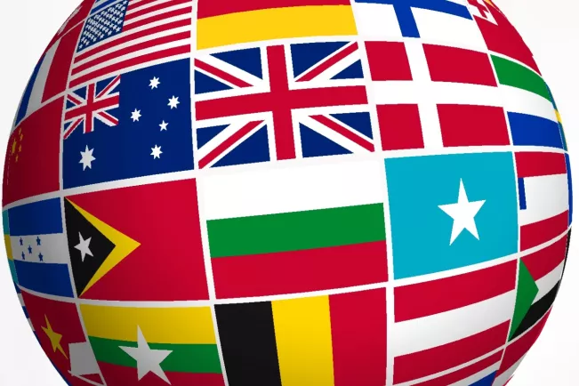 Weltkugel Englisch Colourbox