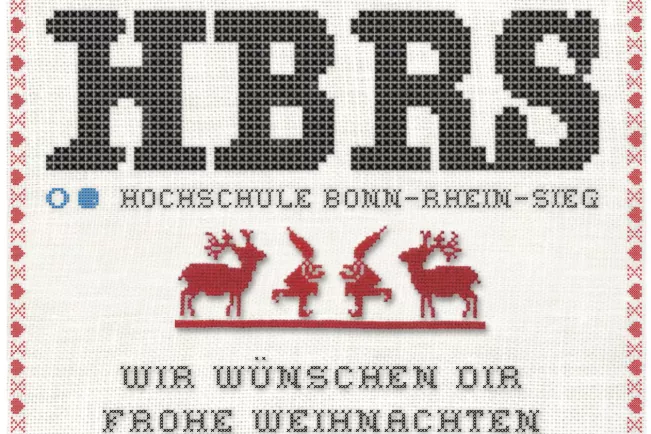 Stickerei I love H-BRS und Frohes Fest 2014 Daniel Kajan.jpg (DE)