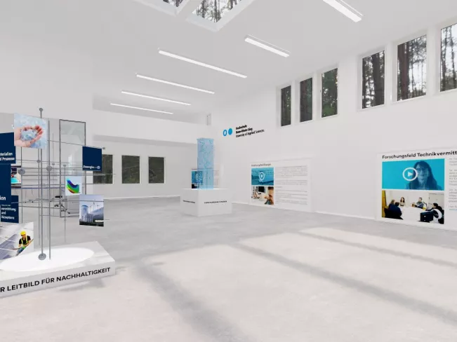 Screenshot des virtuellen Showrooms the TREE-Instituts