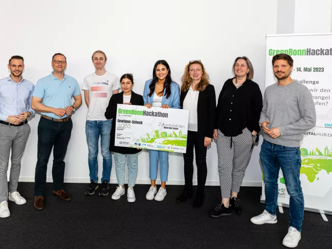 GreenBonn Hackathon 2023 - Gewinnerteam und Jury
