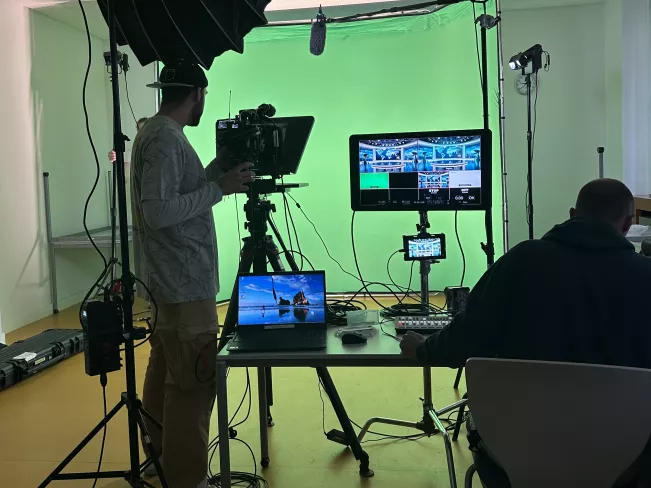 b future Festival 24_ Studioaufbau_Foto Alexander Buss