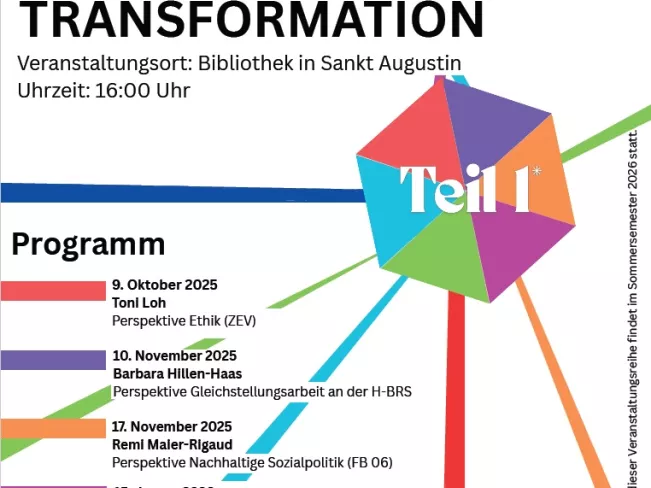 Plakat Facetten der Transformation