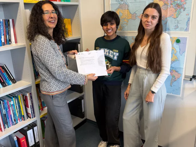 Übergabe des Sprachtandem-Zertifikats Foto Daniel Seibert 27112025