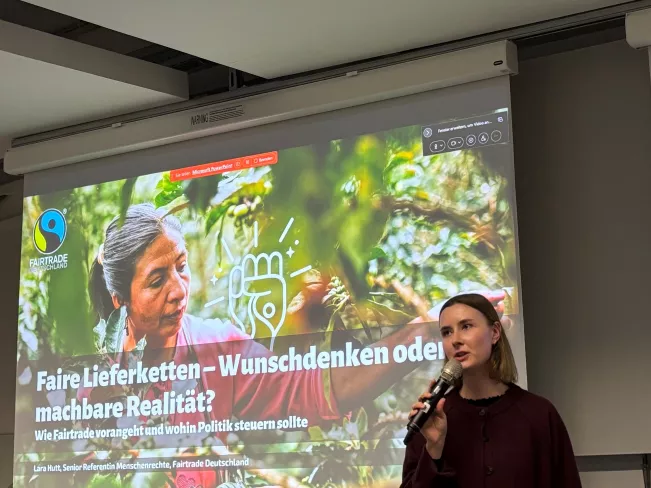 Lara Hutt Fairtrade Vortrag