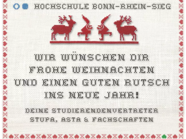 Stickerei I love H-BRS und Frohes Fest 2014 Daniel Kajan.jpg (DE)